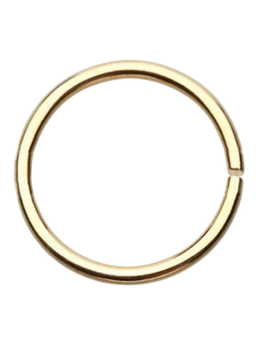 Gold Stainless Steel 8mm Segment Ring Minimalist Hoop